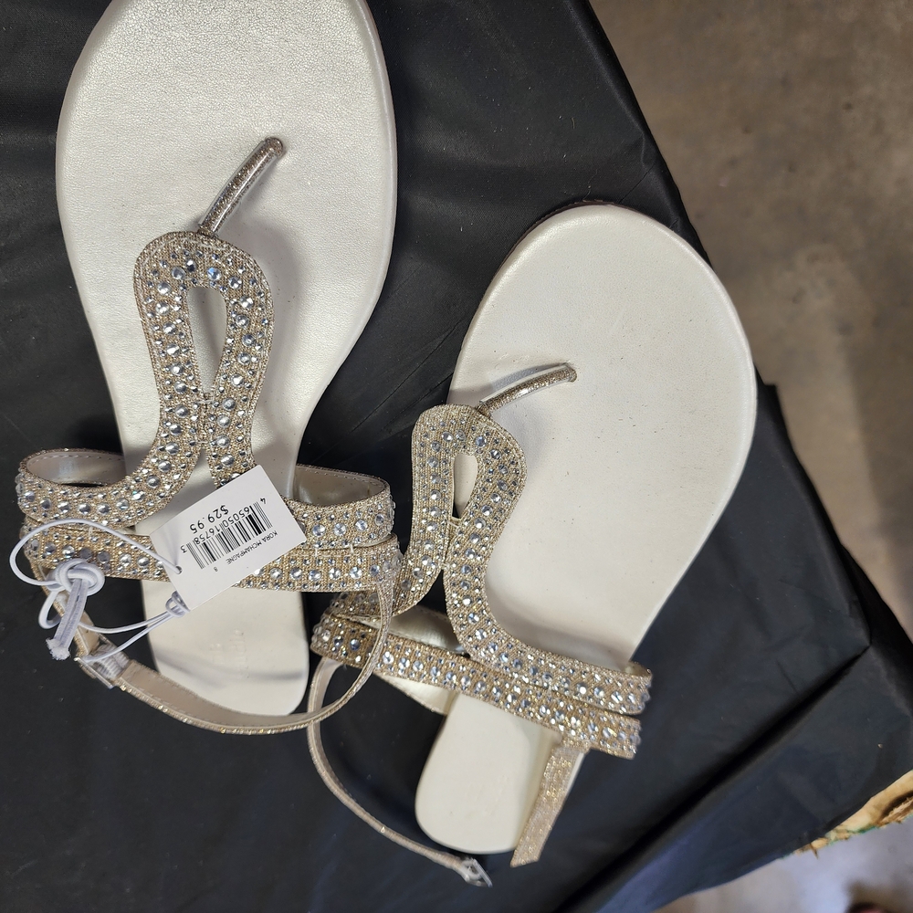 Elegant Rhinestone Embellished Sandals